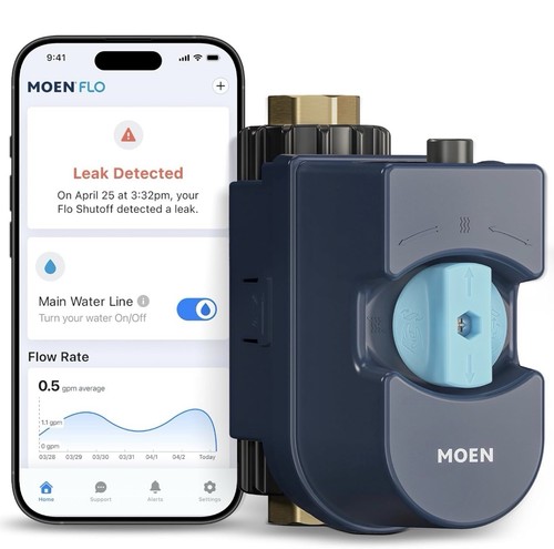 Moen flo shutoff - shutoff, 3/4"