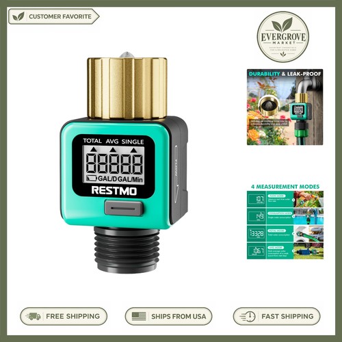 Brass water flow meter with - meter,