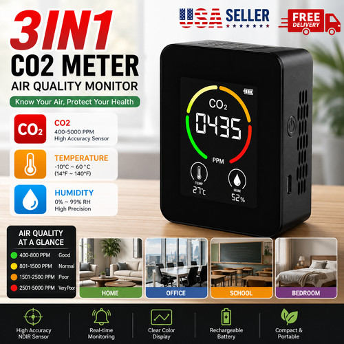 Co2 meter air quality - air, monitor
